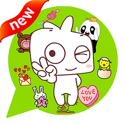 可愛的表情貼紙
