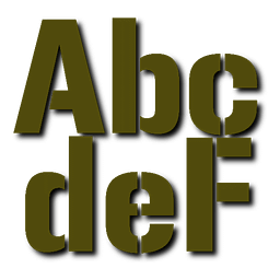 字體模板
