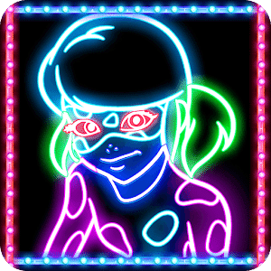 畫Glow瓢蟲