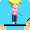 畫線救女孩